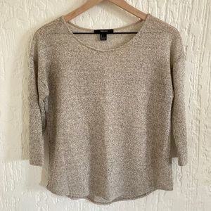 Forever 21 Beige Light Sweater Size Small